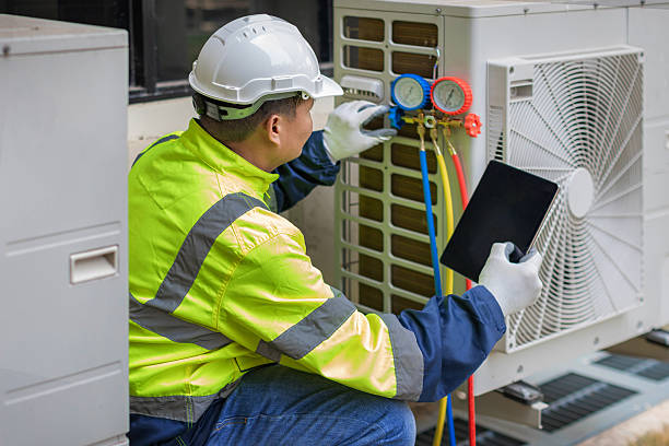 Professional Hvac technician working in Danielsville, PA